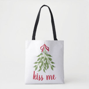 Mistletoy Holiday Tote Bag