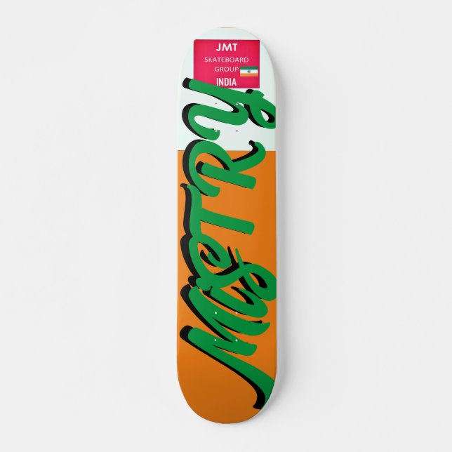 MISTRY JMT INIDA 7, 3/4", skateboard Deck (Frente)