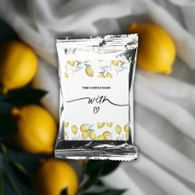 Mistura de café com padrão-limão