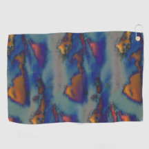 Mistura de cor laranja e azul manchada com efeito 