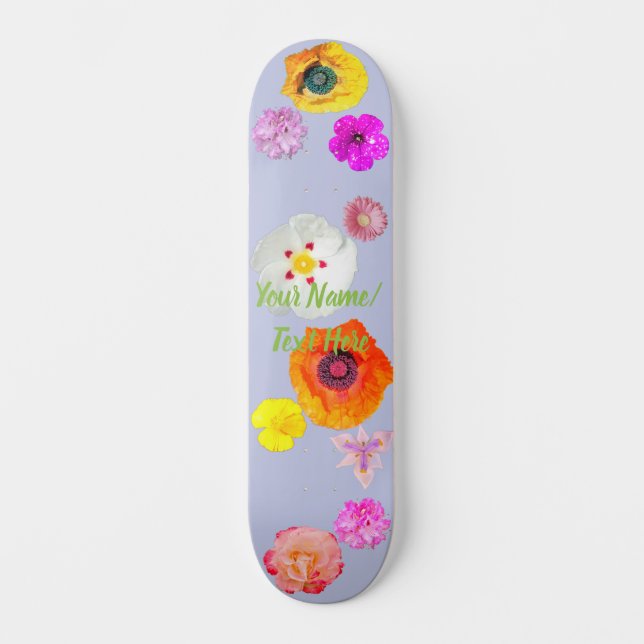 Mistura de skate de flor vibrante Periwinkle (Frente)