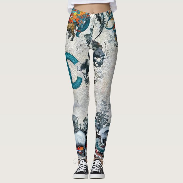 Mistura Mítica Leggings Fantasia de Luxo (Frente)