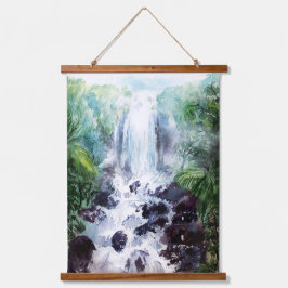Mistura paisagem em cascata pintura aquosa