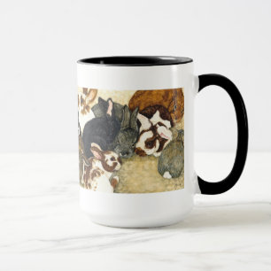 Misturado Empresa - caneca de café dos coelhos do