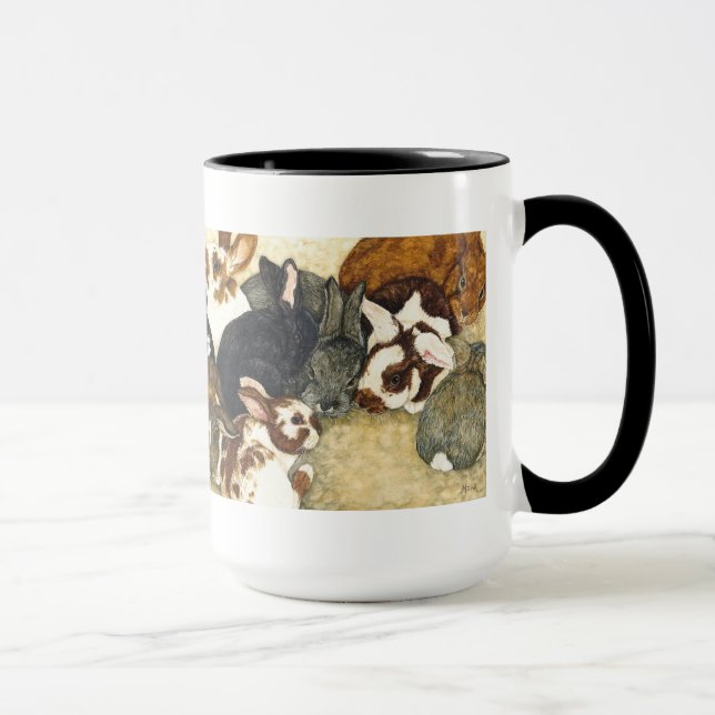 Misturado Empresa - caneca de café dos coelhos do (Direita)