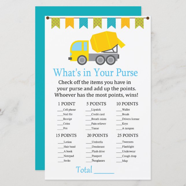 Misturador de betão O que há no seu show de bebezi (Frente/Verso)