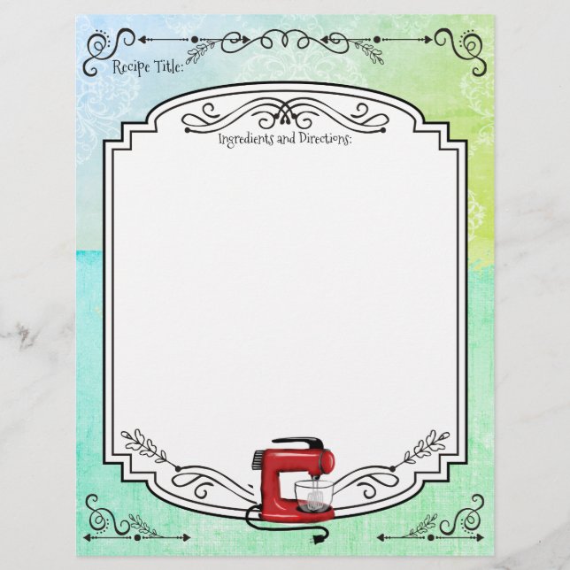 Misturador de receitas de retrato de cores persona (Frente)