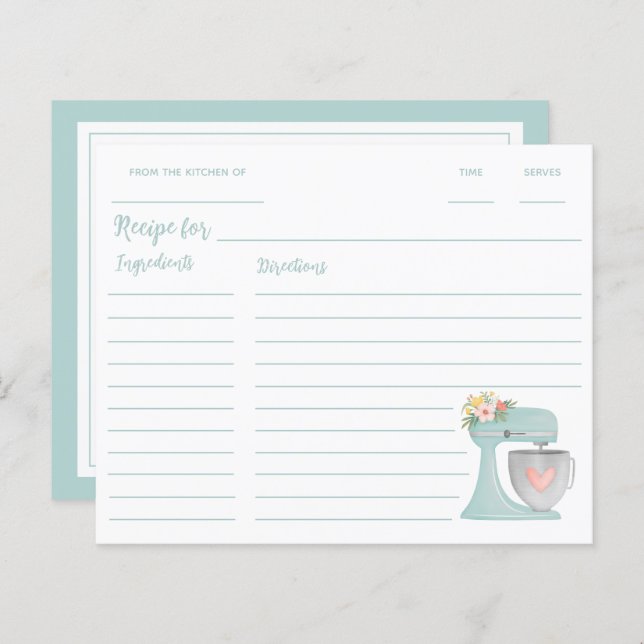 Misturador de suportes de cozinha azul-curva (Frente/Verso)