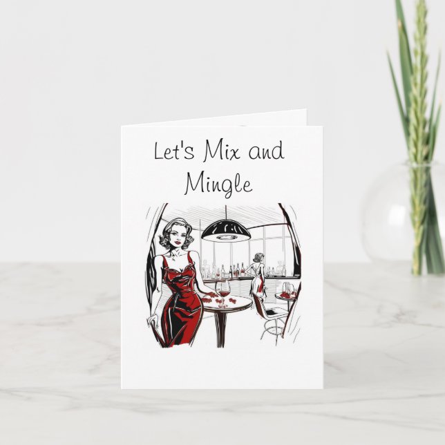 Misturar e misturar Convite de festas coquetel (Frente)
