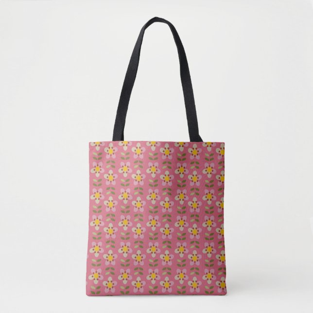MISTY CHARM - Bag Floral Impressão Tote Bag (Frente)