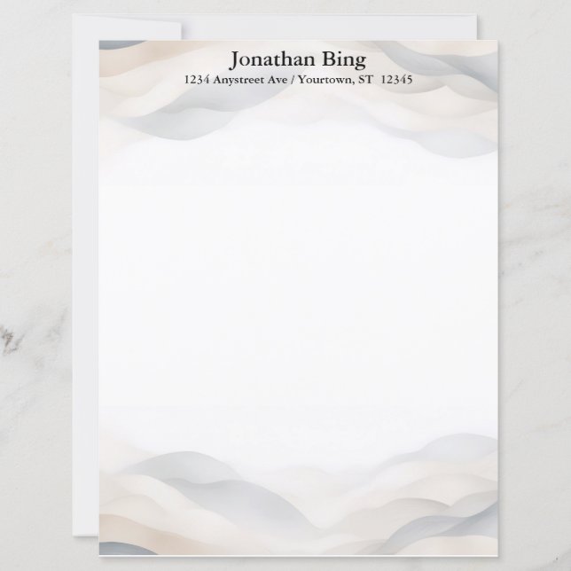 Misty Hills Stationery Paper (Frente)