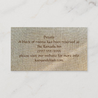 Misty Morning Fall Details Cartão de visita