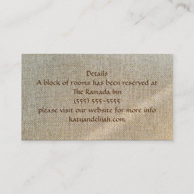 Misty Morning Fall Details Cartão de visita (Frente)