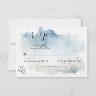Misty Morning Meadow Wedding RSVP