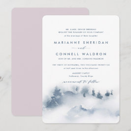 Misty Mountain I Convite Formal De Casamento