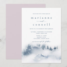 Misty Mountain III Convite Informal De Casamento