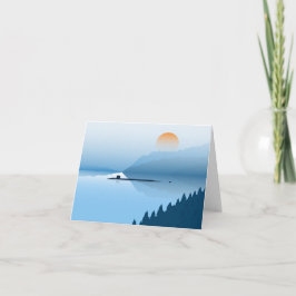 Misty Subsea - Cartão de Nota Dobrado