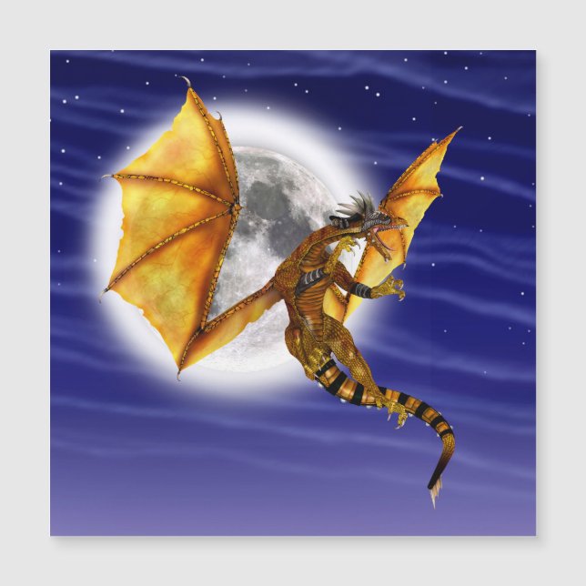 Mito Fantástico do Dragão Dourado Céu Roxo (Frente)