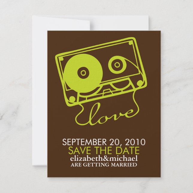 Mix tape de anúncios de Love Save the Date (Frente)