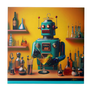 Mixologista de Robô Retro-Futurístico ROBIA 12J2