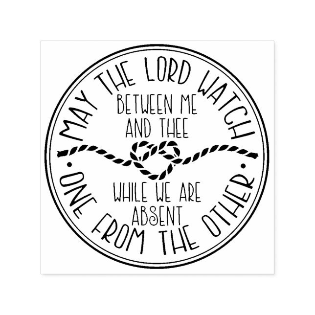 Mizpah | Carimbo de Coração Moderno (Design)