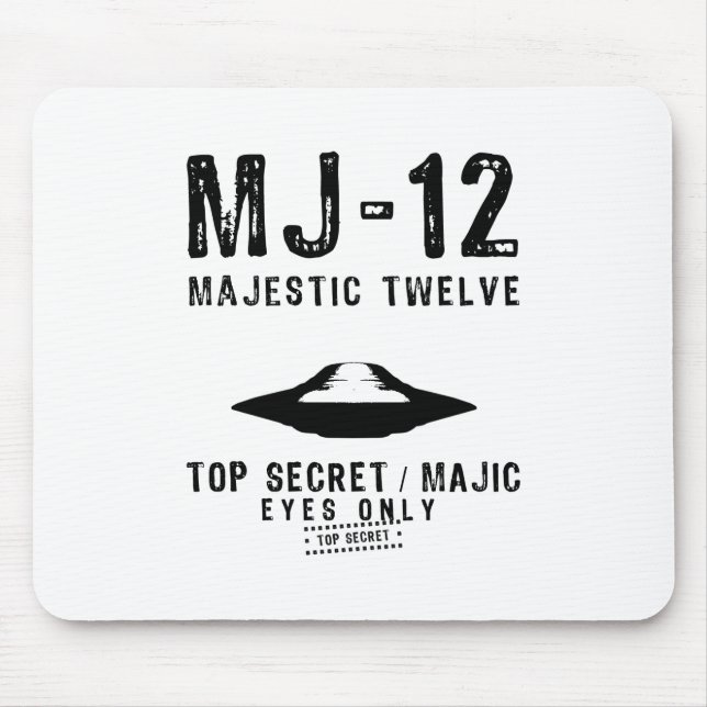 MJ-12 Mousepad Maiúsculo (Frente)