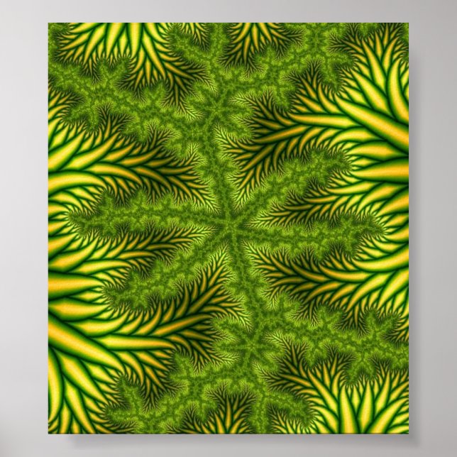 "MJ" Fractal Art Poster (Frente)