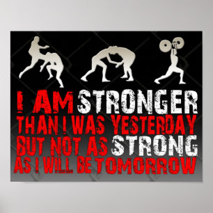 MMA / BJJ / Kick Boxer "Stronger" Poster