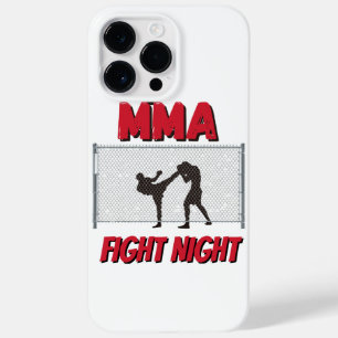 MMA Fight Night text e Silhouette of Two Fighter