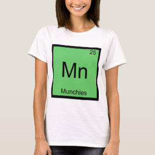 Mn - Camiseta engraçada com símbolo do elemento qu