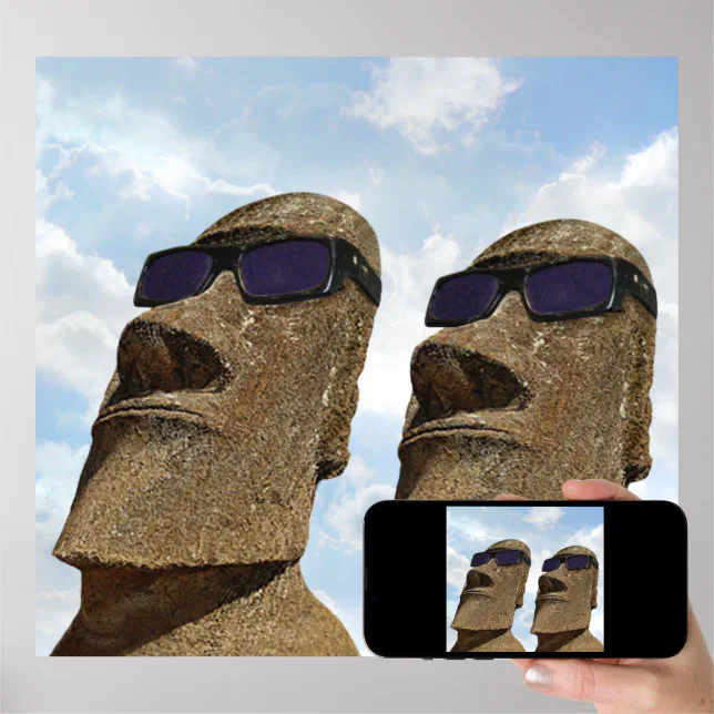Suporte de óculos Moai