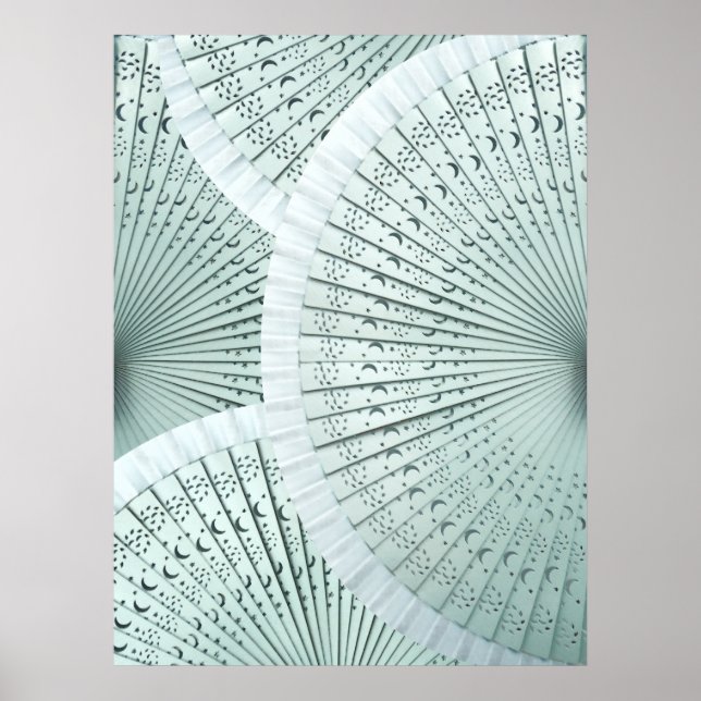 Moas Orientais e Estrelas impressão (Frente)