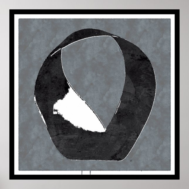 Mobius Strip Zen Enso Poster (Frente)