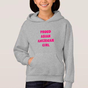 Moça Americana Orgulhosa, letras rosa-quente