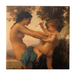 Moça defendendo-se de Cupido de Bouguereau