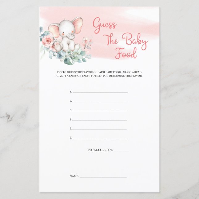 Moça Elefante Eucalyptus Adivinha Comida (Frente)