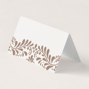 Mocha Brown Talavera Fiesta Place Mesa Decor