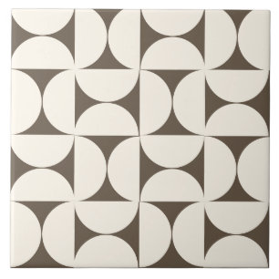 Mocha BrownModern Semi Geométrico Azulejo