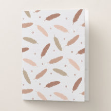 Mocha Mousse Feathers Pocket Notebooks