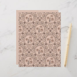 Mocha Rococo Revival Mandala Scrapbook