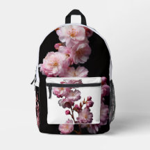 Mochila cerejeira preta Sakura