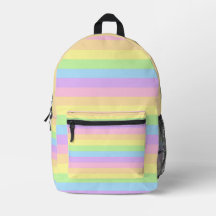 Mochila Colorida com Stripes de Pastel