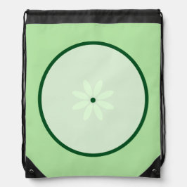 Mochila com texto desenhado