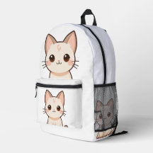 Mochila de Design de Gato Bonito - Na moda e Funci