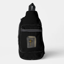 Mochila de ombro para missionário cristão com Bíbl