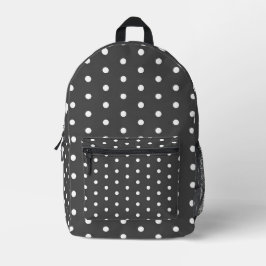 Mochila de Pontos Charcoal & Branco – Urban Edge
