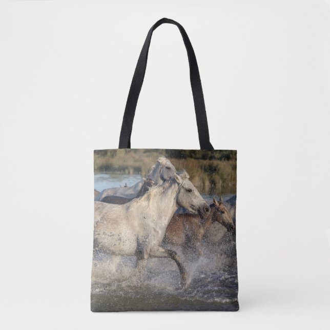 mochila de tote de cavalos correndo (Frente)