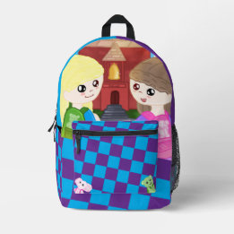 Mochila Desenhada à Mão para Volta às Aulas