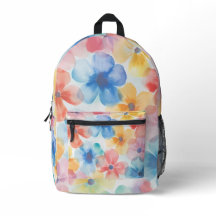 Mochila Floral - Na moda Fralda Bag para a mãe