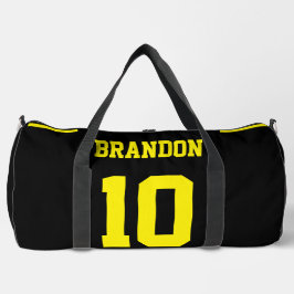 Mochila impressa amarela amarela do futebol person